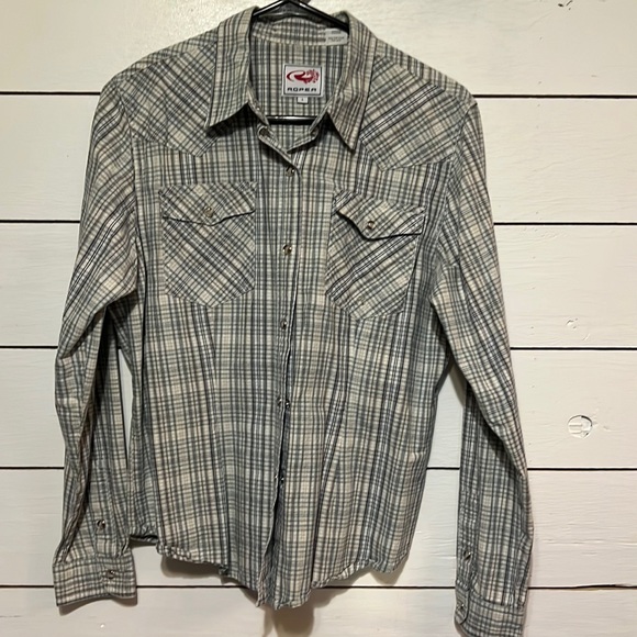 Womens Roper Shirt LARGE - Picture 1 of 6